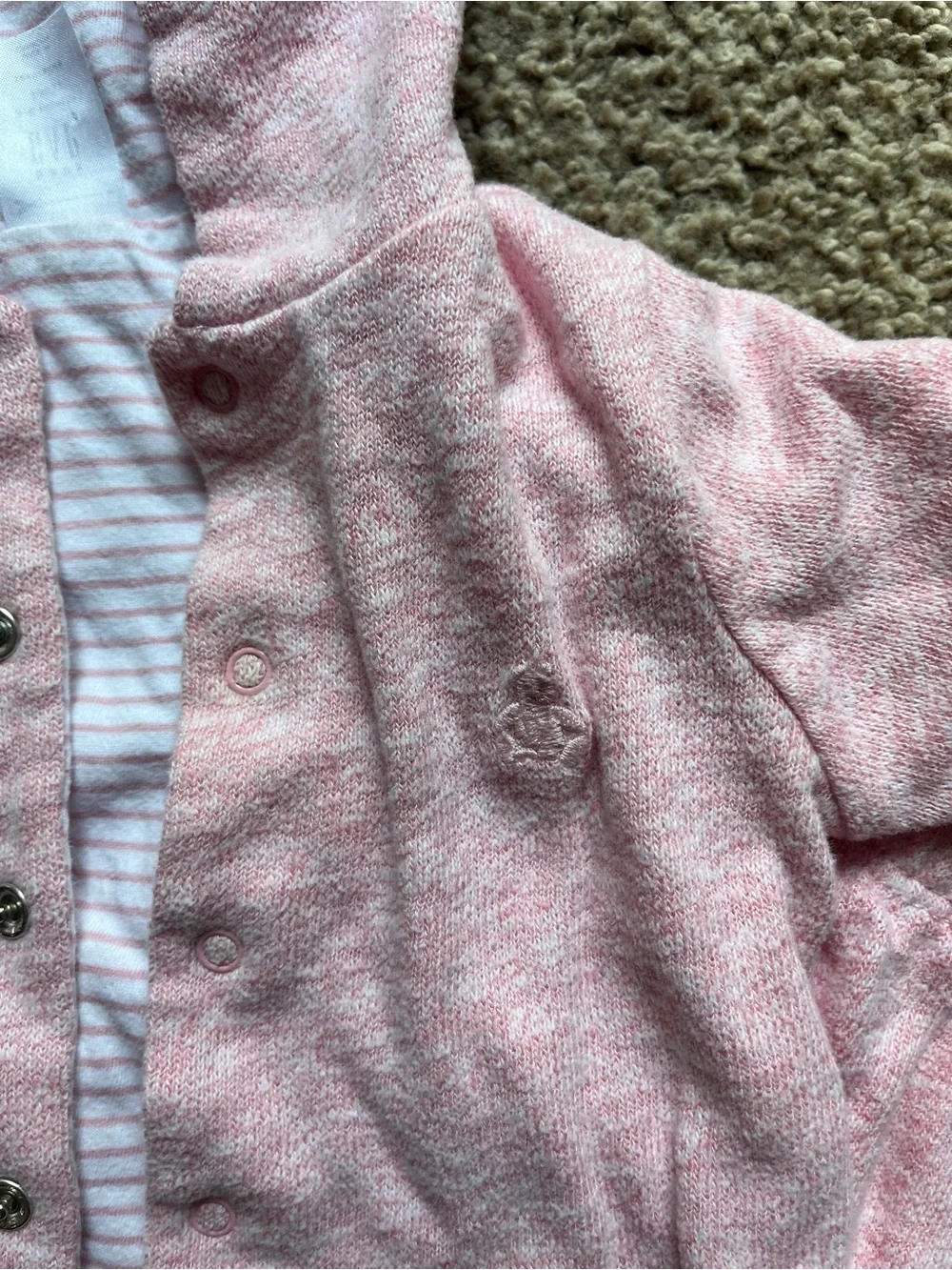 GAP Pink Hooded Baby Matching Set